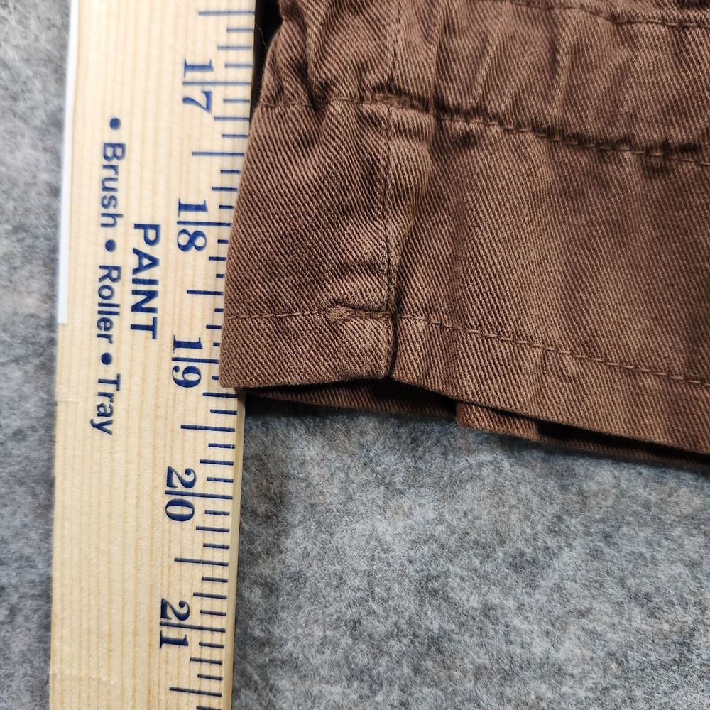 Fashion Bug Cropped Pants Capri Womens 18W Brown Baggy Wide Leg Gorpcore Hip Hop - Picture 5 of 12